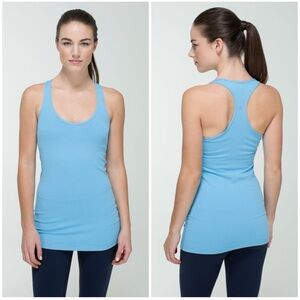 Lululemon Cool Racerback Tonka Stripe Angel Blue Lullaby
